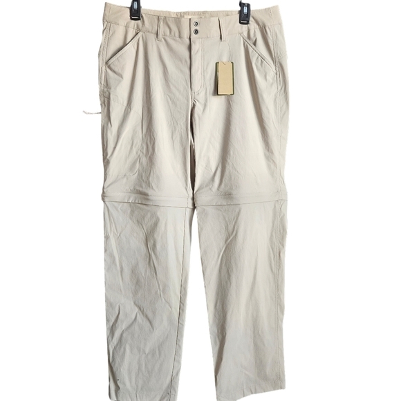 Ultimate Terrain Womens Size 12 Flat Front Hiking Convertible Zip Off Pants. NWT - Picture 1 of 14